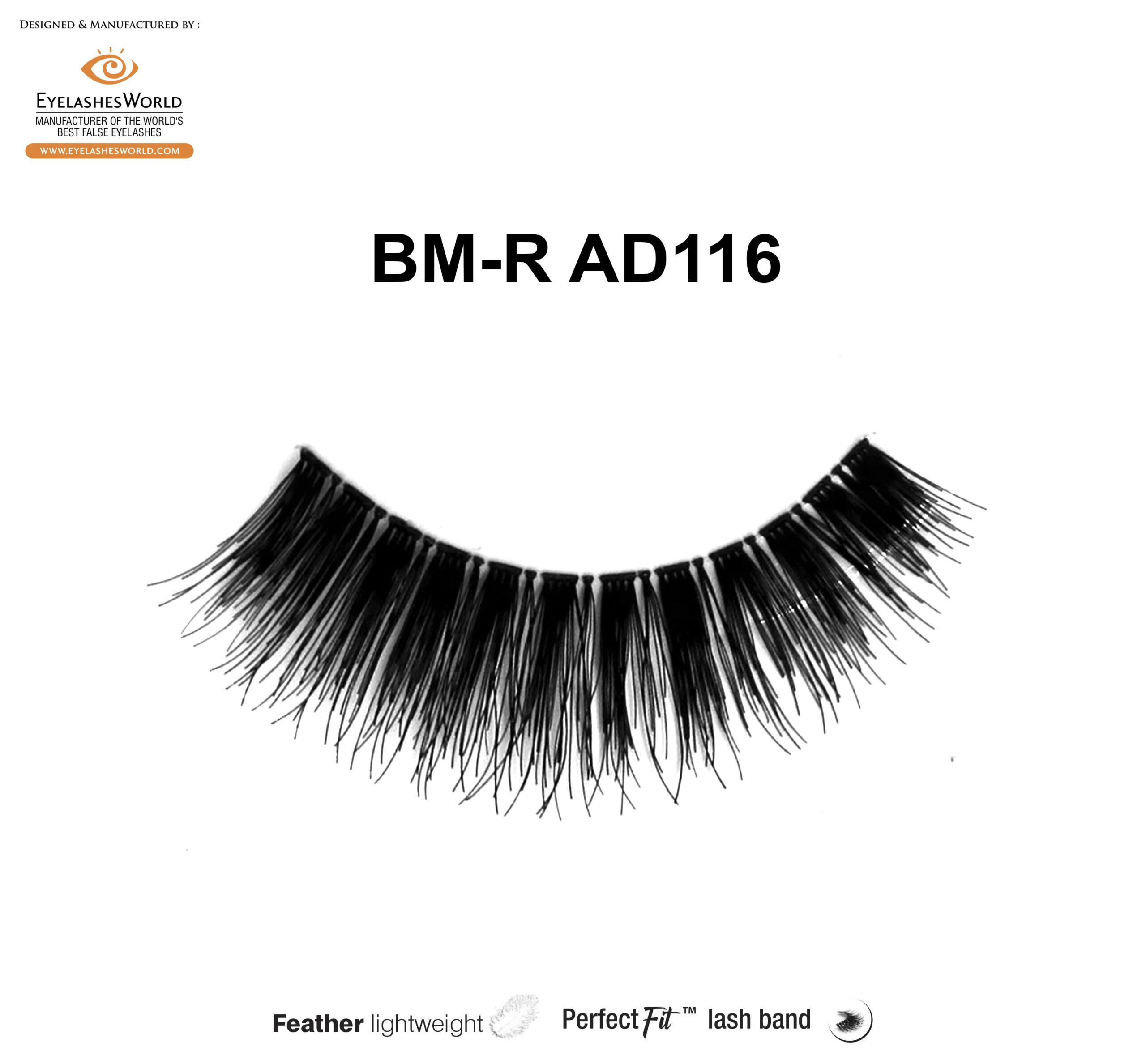 BM-R AD116: Natural Strip Lashes for Any Occasion