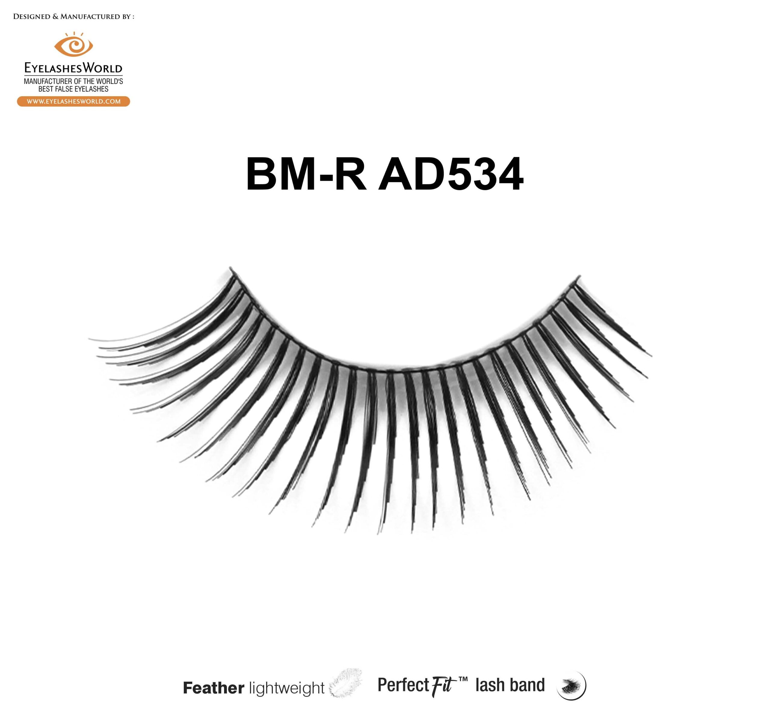 Natural Strip Lashes for Everyday Wear â€“ BM-R AD534 Collection